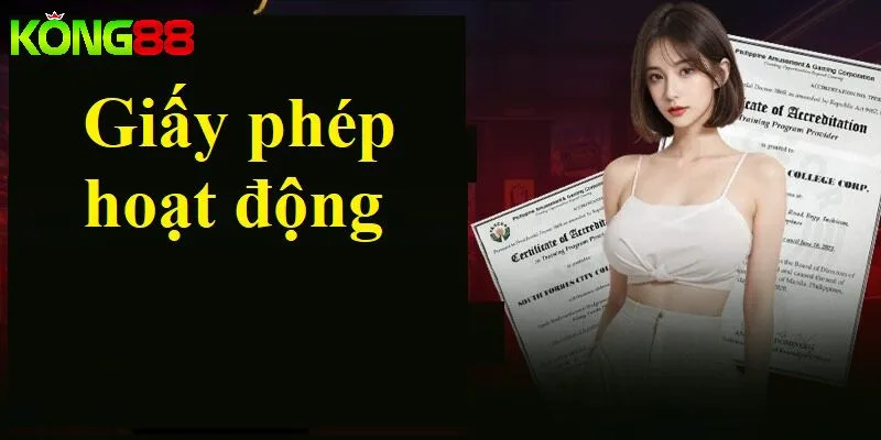 Giấy phép hoạt động KONG88 bảo vệ quyền lợi người chơi