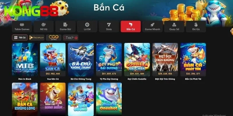 Bắn cá KONG88 có chất lượng đồ họa ấn tượng Bắn cá KONG88 có chất lượng đồ họa ấn tượng